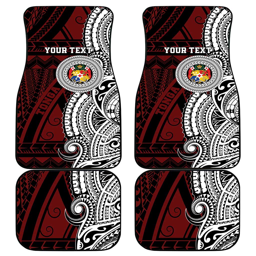 Personalised Tonga Constitution Day 1875 Car Mats Polynesian Tribal Tattoo LT9 - Polynesian Pride