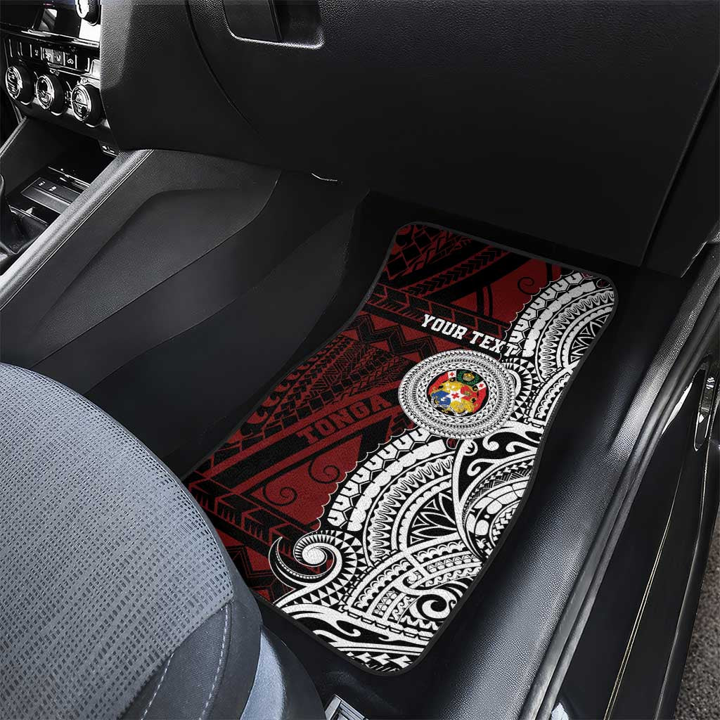 Personalised Tonga Constitution Day 1875 Car Mats Polynesian Tribal Tattoo LT9 - Polynesian Pride