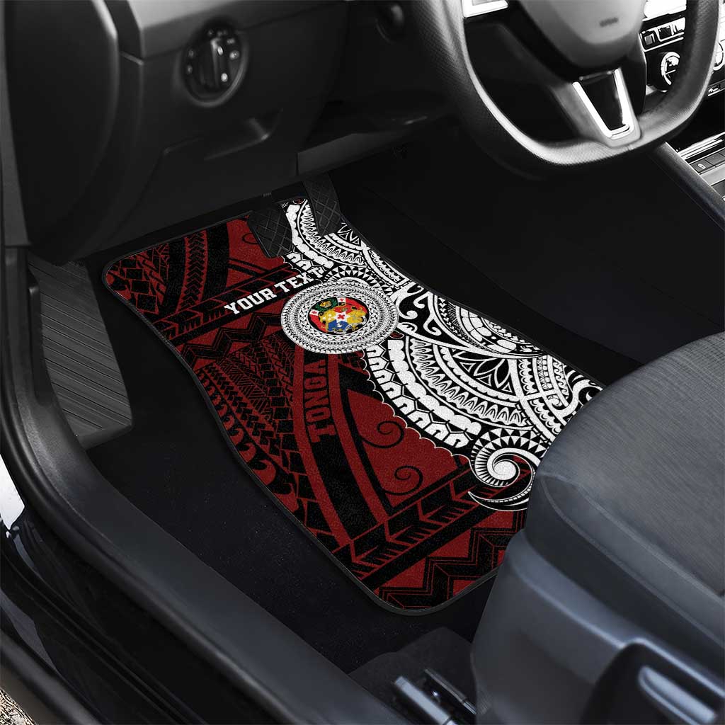 Personalised Tonga Constitution Day 1875 Car Mats Polynesian Tribal Tattoo LT9 - Polynesian Pride