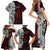 Personalised Tonga Constitution Day 1875 Family Matching Short Sleeve Bodycon Dress and Hawaiian Shirt Polynesian Tribal Tattoo