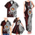 Personalised Tonga Constitution Day 1875 Family Matching Tank Maxi Dress and Hawaiian Shirt Polynesian Tribal Tattoo