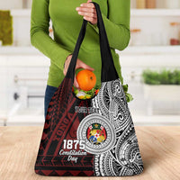 Personalised Tonga Constitution Day 1875 Grocery Bag Polynesian Tribal Tattoo LT9 - Polynesian Pride