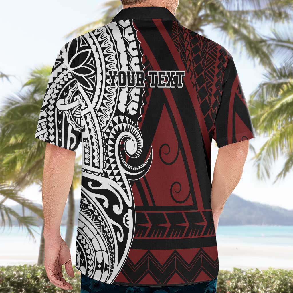 Personalised Tonga Constitution Day 1875 Hawaiian Shirt Polynesian Tribal Tattoo LT9 - Polynesian Pride