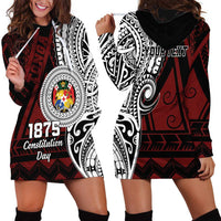Personalised Tonga Constitution Day 1875 Hoodie Dress Polynesian Tribal Tattoo LT9 - Polynesian Pride