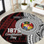 Personalised Tonga Constitution Day 1875 Round Carpet Polynesian Tribal Tattoo