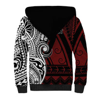 Personalised Tonga Constitution Day 1875 Sherpa Hoodie Polynesian Tribal Tattoo LT9 - Polynesian Pride