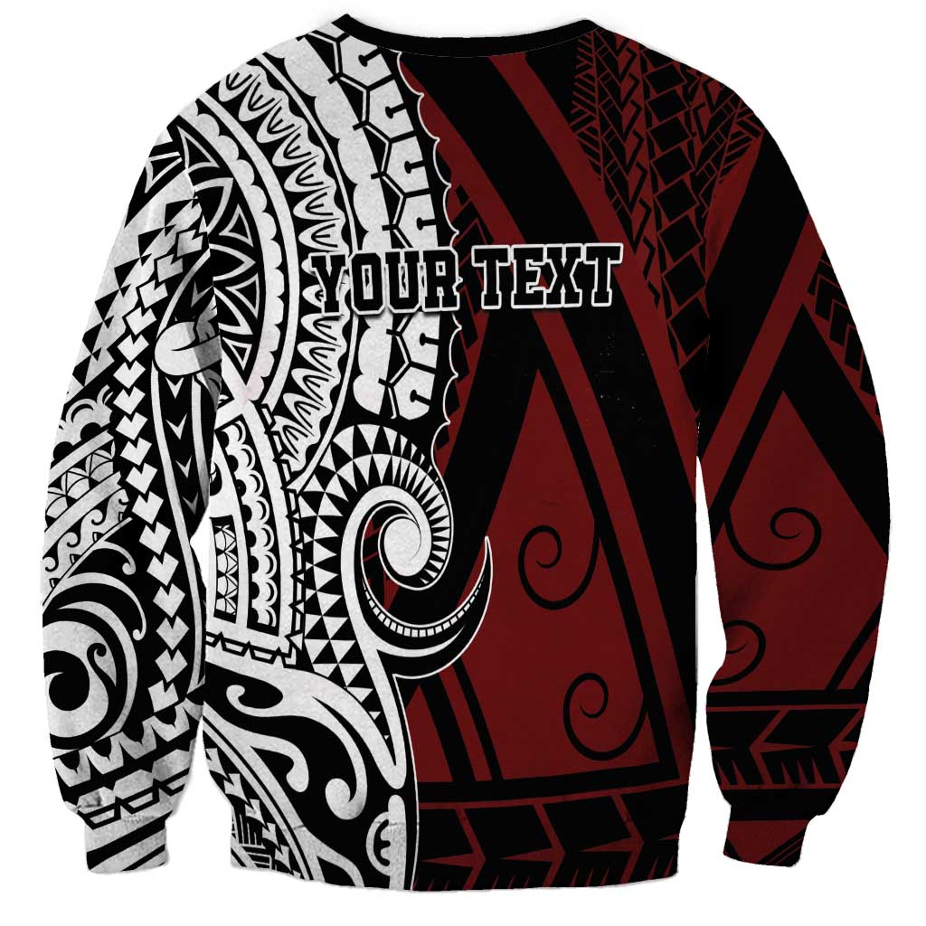 Personalised Tonga Constitution Day 1875 Sweatshirt Polynesian Tribal Tattoo LT9 - Polynesian Pride