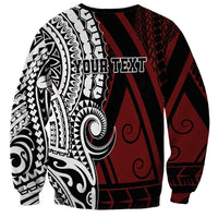 Personalised Tonga Constitution Day 1875 Sweatshirt Polynesian Tribal Tattoo LT9 - Polynesian Pride