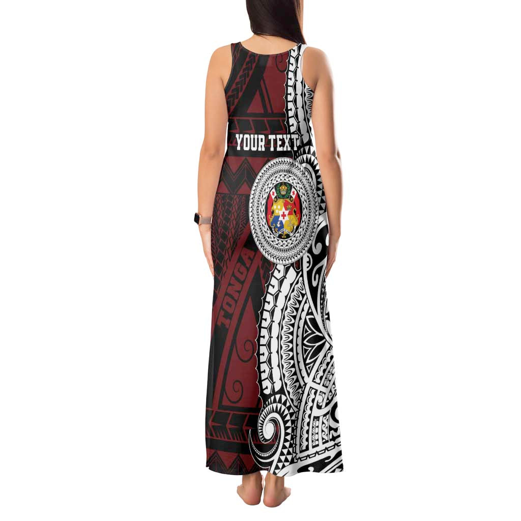 Personalised Tonga Constitution Day 1875 Tank Maxi Dress Polynesian Tribal Tattoo LT9 - Polynesian Pride