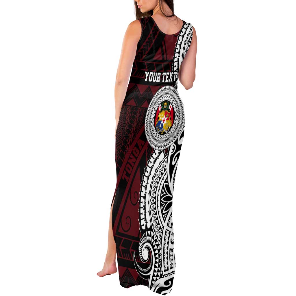 Personalised Tonga Constitution Day 1875 Tank Maxi Dress Polynesian Tribal Tattoo LT9 - Polynesian Pride