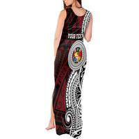 Personalised Tonga Constitution Day 1875 Tank Maxi Dress Polynesian Tribal Tattoo LT9 - Polynesian Pride