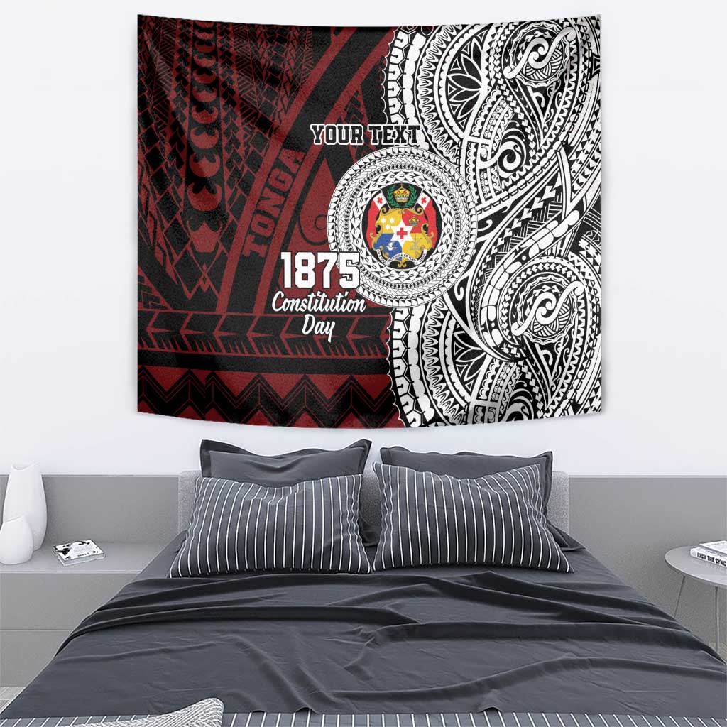 Personalised Tonga Constitution Day 1875 Tapestry Polynesian Tribal Tattoo LT9 - Polynesian Pride