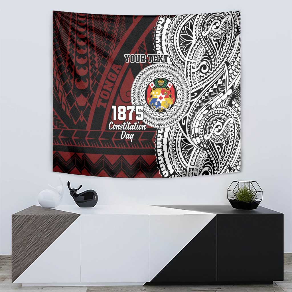 Personalised Tonga Constitution Day 1875 Tapestry Polynesian Tribal Tattoo LT9 - Polynesian Pride