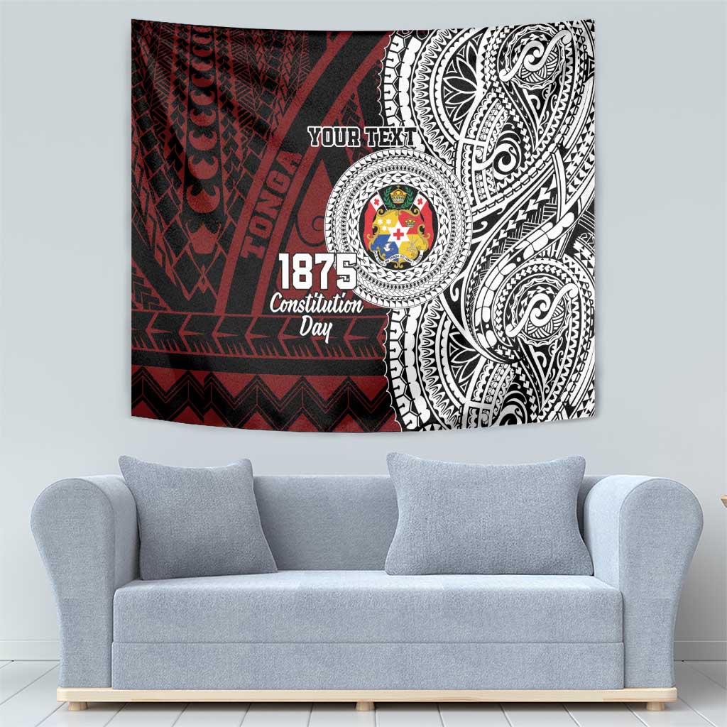 Personalised Tonga Constitution Day 1875 Tapestry Polynesian Tribal Tattoo LT9 - Polynesian Pride