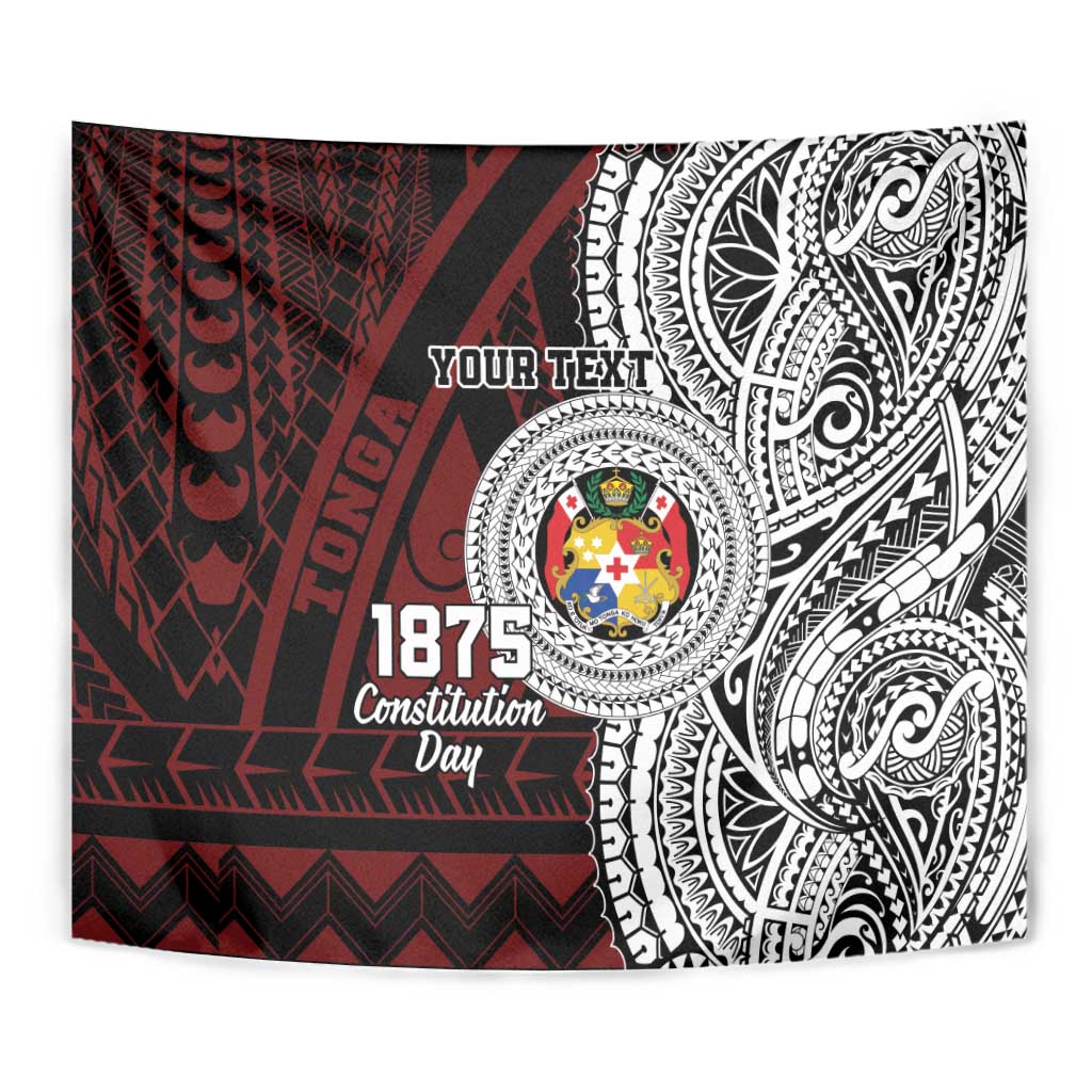 Personalised Tonga Constitution Day 1875 Tapestry Polynesian Tribal Tattoo LT9 - Polynesian Pride