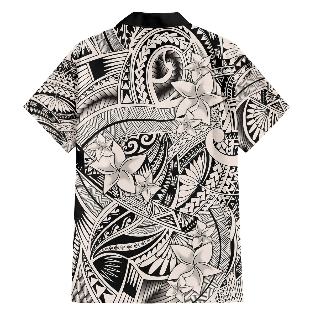 Polynesia Family Matching Tank Maxi Dress and Hawaiian Shirt Tribal Polynesian Spirit With Beige Pacific Flowers LT9 - Polynesian Pride