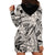 Polynesia Hoodie Dress Tribal Polynesian Spirit With Beige Pacific Flowers LT9 - Polynesian Pride