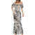 Polynesia Mermaid Dress Tribal Polynesian Spirit With Beige Pacific Flowers LT9 - Polynesian Pride