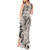 Polynesia Tank Maxi Dress Tribal Polynesian Spirit With Beige Pacific Flowers LT9 - Polynesian Pride