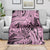 Polynesia Blanket Tribal Polynesian Spirit With Pink Pacific Flowers LT9 - Polynesian Pride