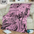 Polynesia Blanket Tribal Polynesian Spirit With Pink Pacific Flowers LT9 - Polynesian Pride