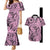 Polynesia Couples Matching Mermaid Dress and Hawaiian Shirt Tribal Polynesian Spirit With Pink Pacific Flowers LT9 Pink - Polynesian Pride