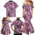 Polynesia Family Matching Mermaid Dress and Hawaiian Shirt Tribal Polynesian Spirit With Pink Pacific Flowers LT9 - Polynesian Pride