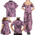 Polynesia Family Matching Summer Maxi Dress and Hawaiian Shirt Tribal Polynesian Spirit With Pink Pacific Flowers LT9 - Polynesian Pride