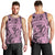 Polynesia Men Tank Top Tribal Polynesian Spirit With Pink Pacific Flowers LT9 - Polynesian Pride