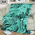 Polynesia Blanket Tribal Polynesian Spirit With Teal Pacific Flowers LT9 - Polynesian Pride