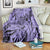 Polynesia Blanket Tribal Polynesian Spirit With Violet Pacific Flowers LT9 - Polynesian Pride