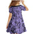 Polynesia Family Matching Mermaid Dress and Hawaiian Shirt Tribal Polynesian Spirit With Violet Pacific Flowers LT9 - Polynesian Pride