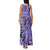 Polynesia Family Matching Tank Maxi Dress and Hawaiian Shirt Tribal Polynesian Spirit With Violet Pacific Flowers LT9 - Polynesian Pride