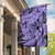 Polynesia Garden Flag Tribal Polynesian Spirit With Violet Pacific Flowers LT9 House Flag Violet - Polynesian Pride