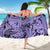 Polynesia Sarong Tribal Polynesian Spirit With Violet Pacific Flowers LT9 - Polynesian Pride