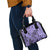 Polynesia Shoulder Handbag Tribal Polynesian Spirit With Violet Pacific Flowers LT9 - Polynesian Pride