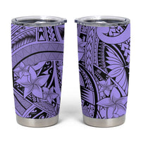 Violet Pacific Flowers Tribal Polynesian Spirit Tumbler Cup LT9 Violet - Polynesian Pride