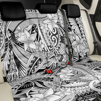 Polynesia Back Car Seat Cover Tribal Polynesian Spirit With White Pacific Flowers