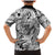 Polynesia Family Matching Mermaid Dress and Hawaiian Shirt Tribal Polynesian Spirit With White Pacific Flowers LT9 - Polynesian Pride