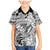 Polynesia Family Matching Mermaid Dress and Hawaiian Shirt Tribal Polynesian Spirit With White Pacific Flowers LT9 Son's Shirt White - Polynesian Pride