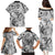 Polynesia Family Matching Puletasi Dress and Hawaiian Shirt Tribal Polynesian Spirit With White Pacific Flowers LT9 - Polynesian Pride