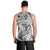 Polynesia Men Tank Top Tribal Polynesian Spirit With White Pacific Flowers LT9 - Polynesian Pride