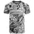 Polynesia T Shirt Tribal Polynesian Spirit With White Pacific Flowers LT9 White - Polynesian Pride