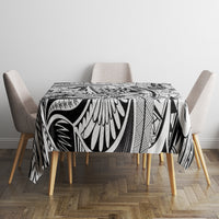 Polynesia Tablecloth Tribal Polynesian Spirit With White Pacific Flowers LT9 - Polynesian Pride