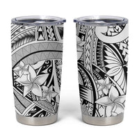 White Pacific Flowers Tribal Polynesian Spirit Tumbler Cup LT9 White - Polynesian Pride