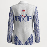White Samoa Tribal Chest Tattoo Blazer LT9 - Polynesian Pride