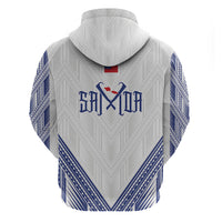 White Samoa Tribal Chest Tattoo Hoodie LT9 - Polynesian Pride