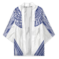 White Samoa Tribal Chest Tattoo Kimono LT9 Unisex White - Polynesian Pride