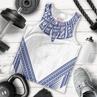 White Samoa Tribal Chest Tattoo Men Tank Top LT9 - Polynesian Pride