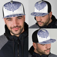 White Samoa Tribal Chest Tattoo Mesh Trucker Cap LT9 - Polynesian Pride